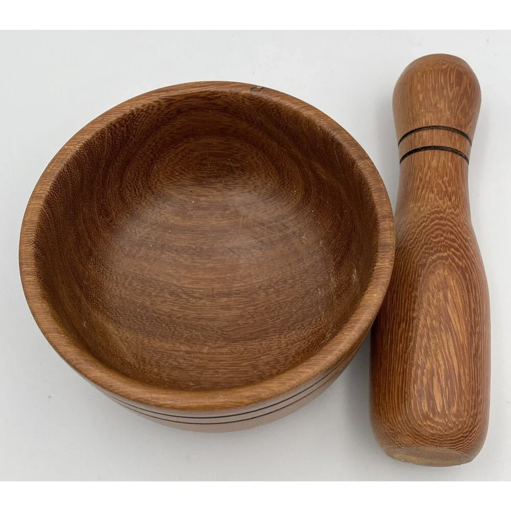 Wood Mortar and Pestle 4